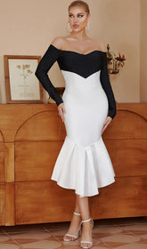 MIDIKLEID MIT LANGEN ÄRMELN